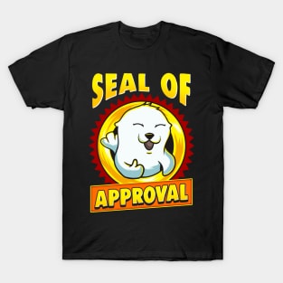 Cute & Funny Seal Of Approval Baby Seal Cub Pun T-Shirt